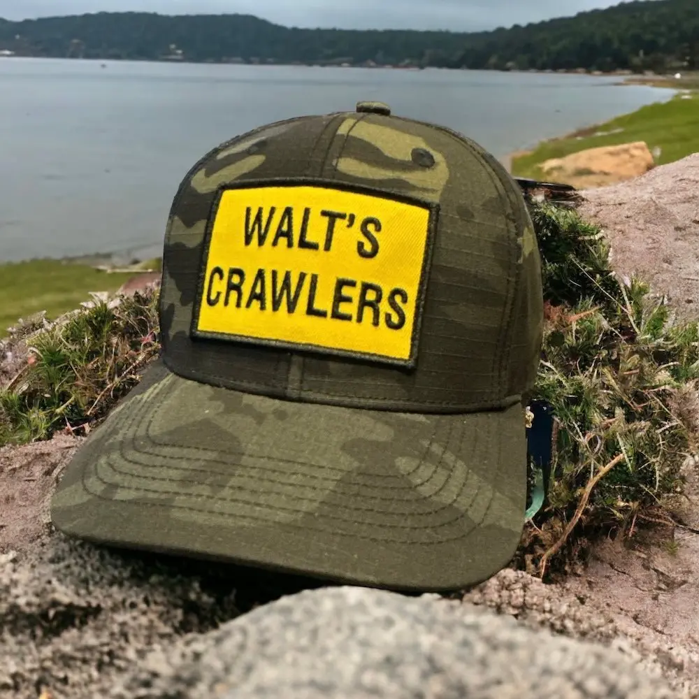Hat - Walt's Crawlers Patch - Black Camo 1