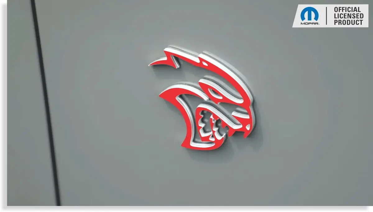Hellcat Emblem Overlay Decals (Pair) - 19-23 Challenger Srt Hellcat 1