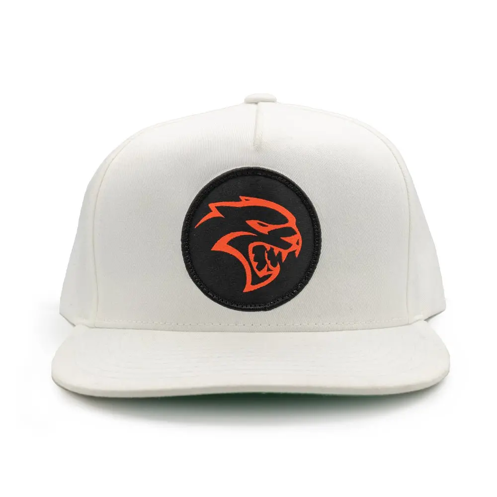 Hellcat Logo Patch Hat White 1