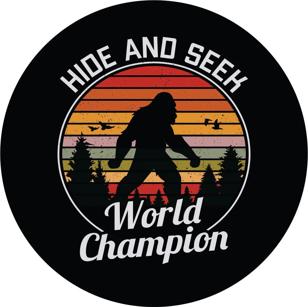 Hide And Seek World Champion Bigfoot Tire Cover For Jeep, Rv, Bronco, Camper, Etc. 1