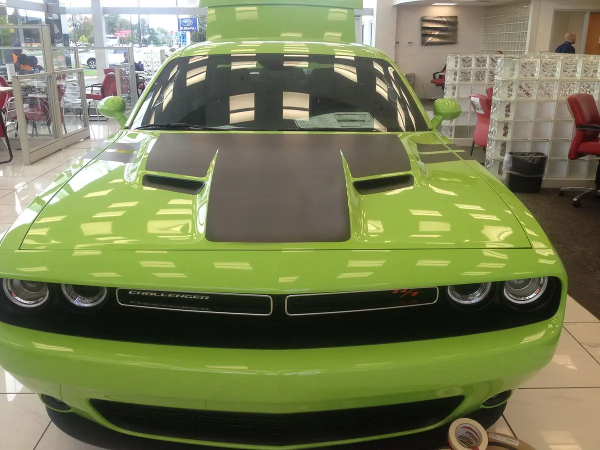Hood Decal Cover For 2015-2024 Dodge Challenger 1