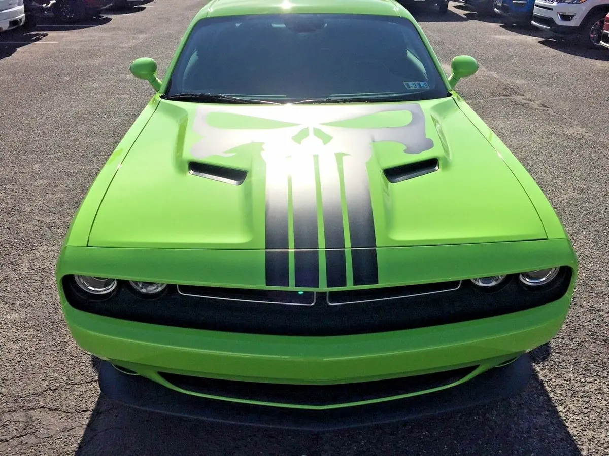Hood "Skull" Decal Cover For 2015-2024 Dodge Challenger 1