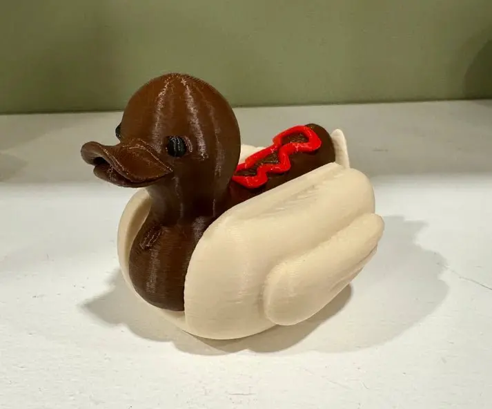Hot Dog W/ Ketchup Dog Duck 1