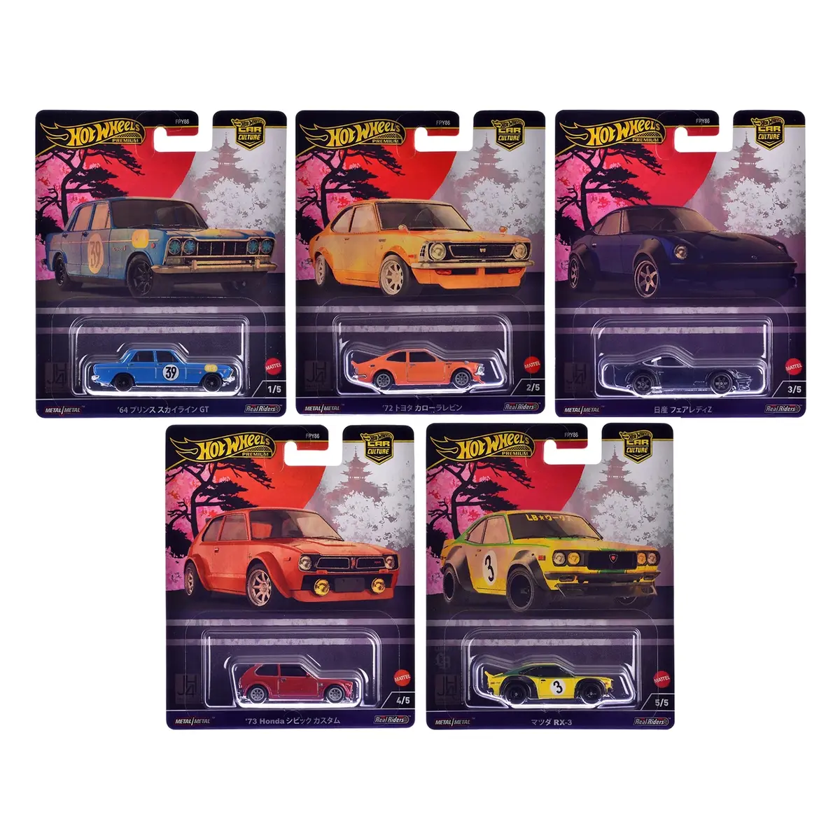 Hot Wheels 1:64 Car Culture 2024 B Case "Japan Historics 4" (+Hobby Protect Case) 1