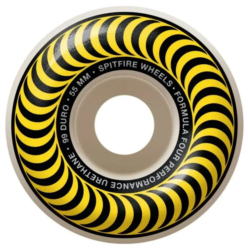 Spitfire Formula Four Classics Skateboard Wheels – 55mm, 99A Hardness