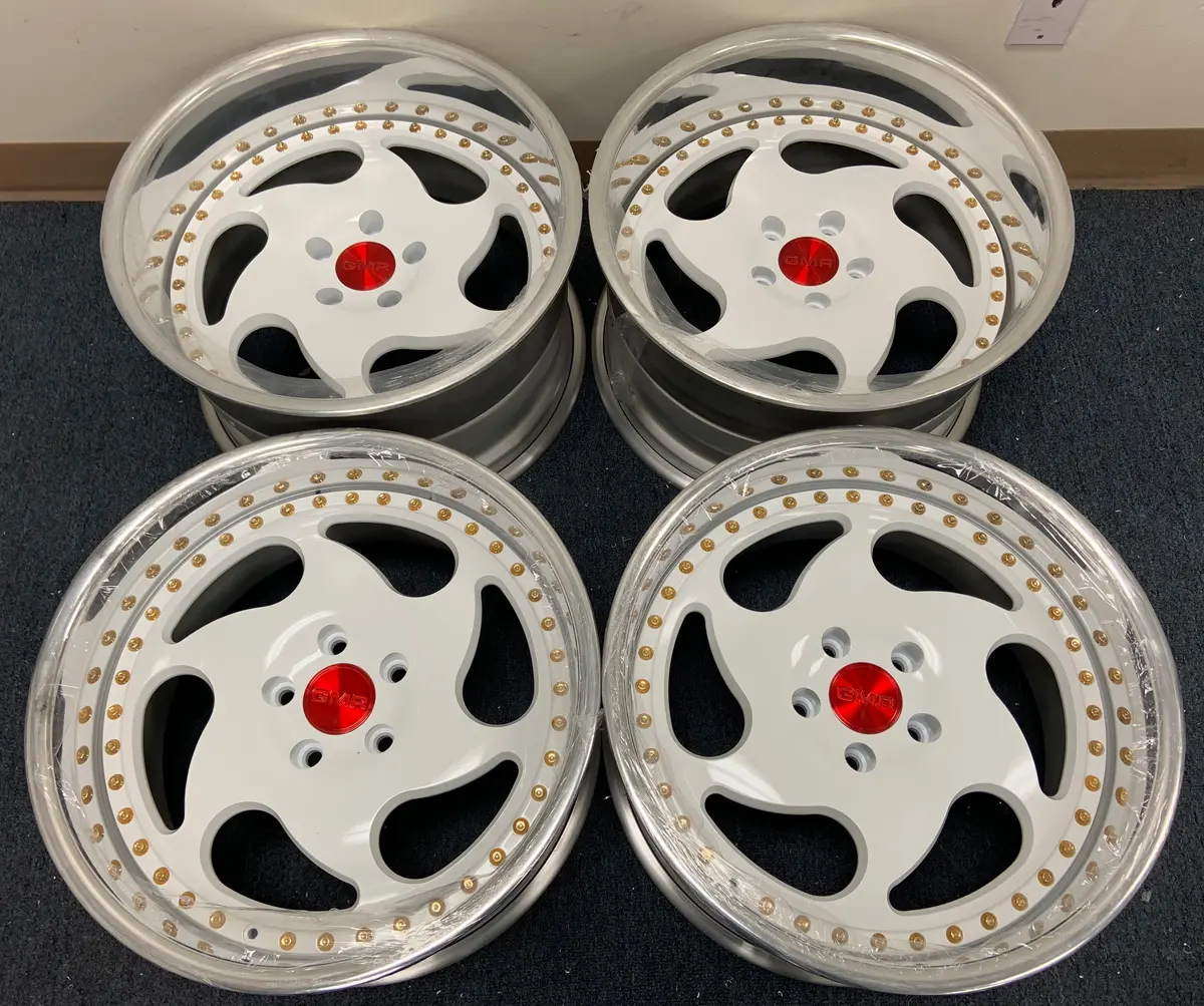 18" GMR VX-3 Gloss White Alloy Wheel — Custom-Built, 5x114.3 Bolt Pattern