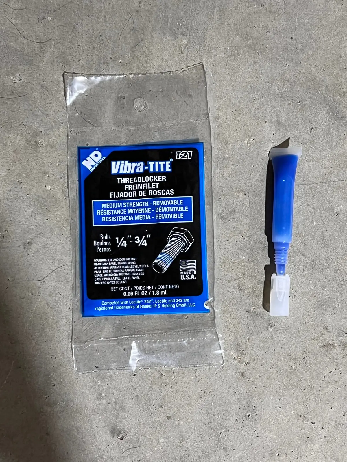 Virba-Tite Medium Strength Threadlocker - 1.8Ml 1