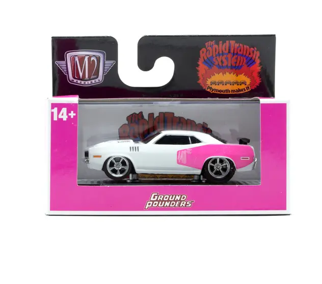 1971 Plymouth Cuda 440 M2 Machines 1:64 Scale Ground Pounders Release 29 1