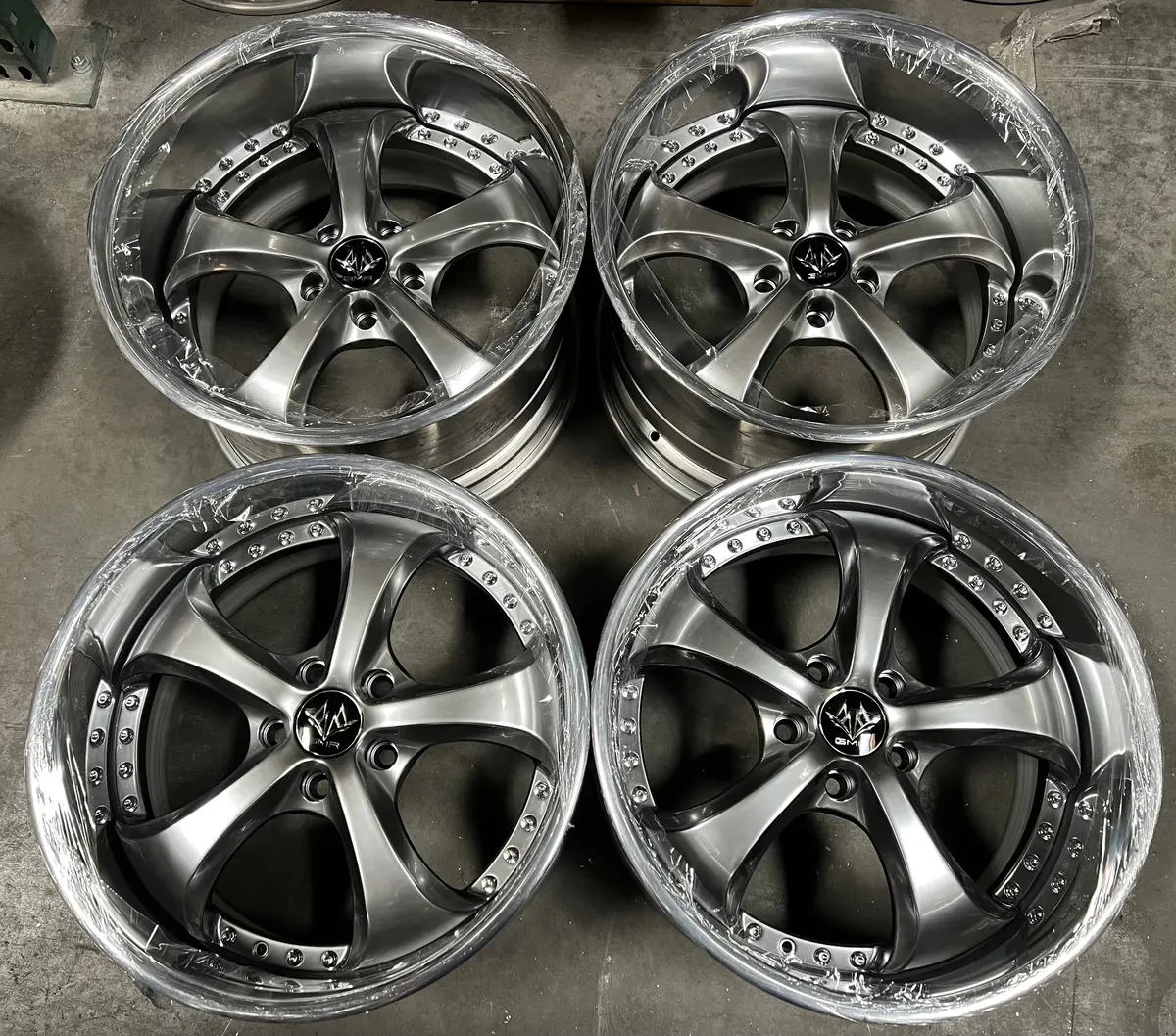18-Inch GMR Saint 5x114.3 Hyper Black Alloy Wheels