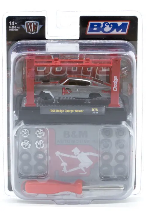 1966 Dodge Charger B&M M2 Machines 1:64 Scale Model Kit Release 75 1