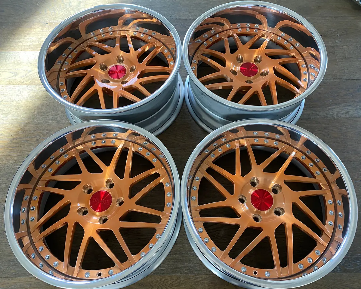 18-Inch GMR GS-107 Alloy Wheel – Brushed Rose Gold Finish, 5x114.3 Bolt Pattern