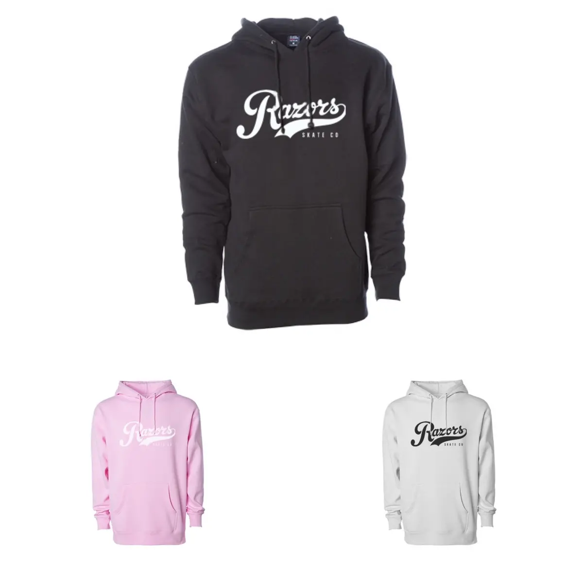 Razors Skate Slugger Hoodie (Black, Pink Or White) - Clearance 1