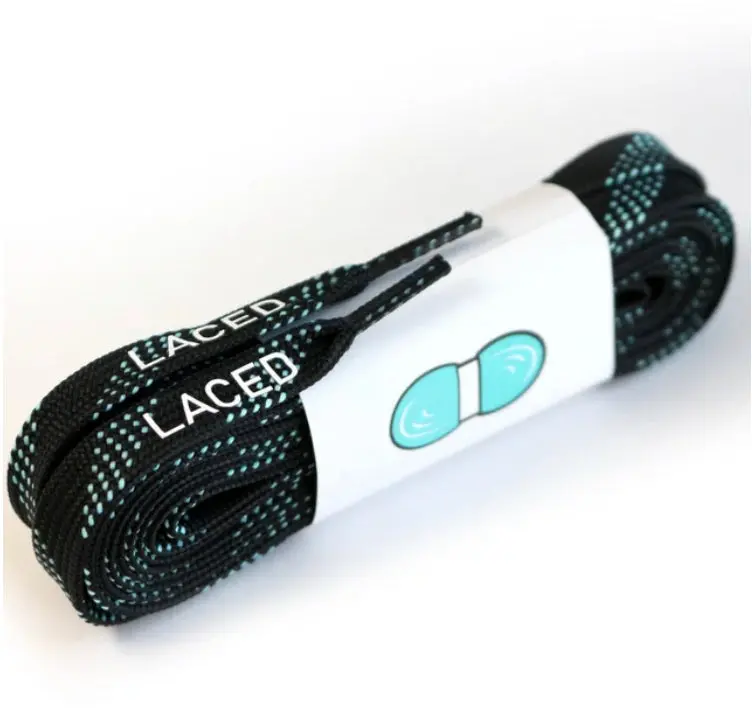 Laced - Wax Black/Mint Laces (3 Sizes) 1