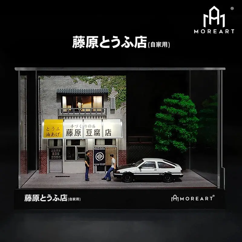 Moreart 1/64 Initial D Tofu Shop Garage Diorama 1