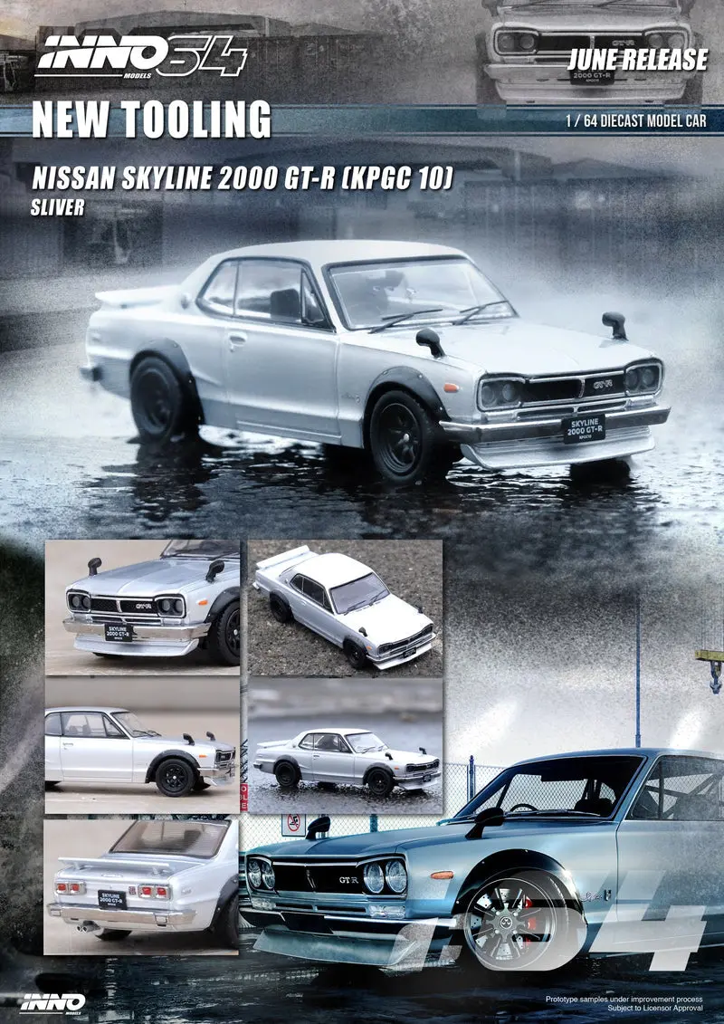 Inno64 1/64 Nissan Skyline 2000 Gt-R (Kpgc10) 1