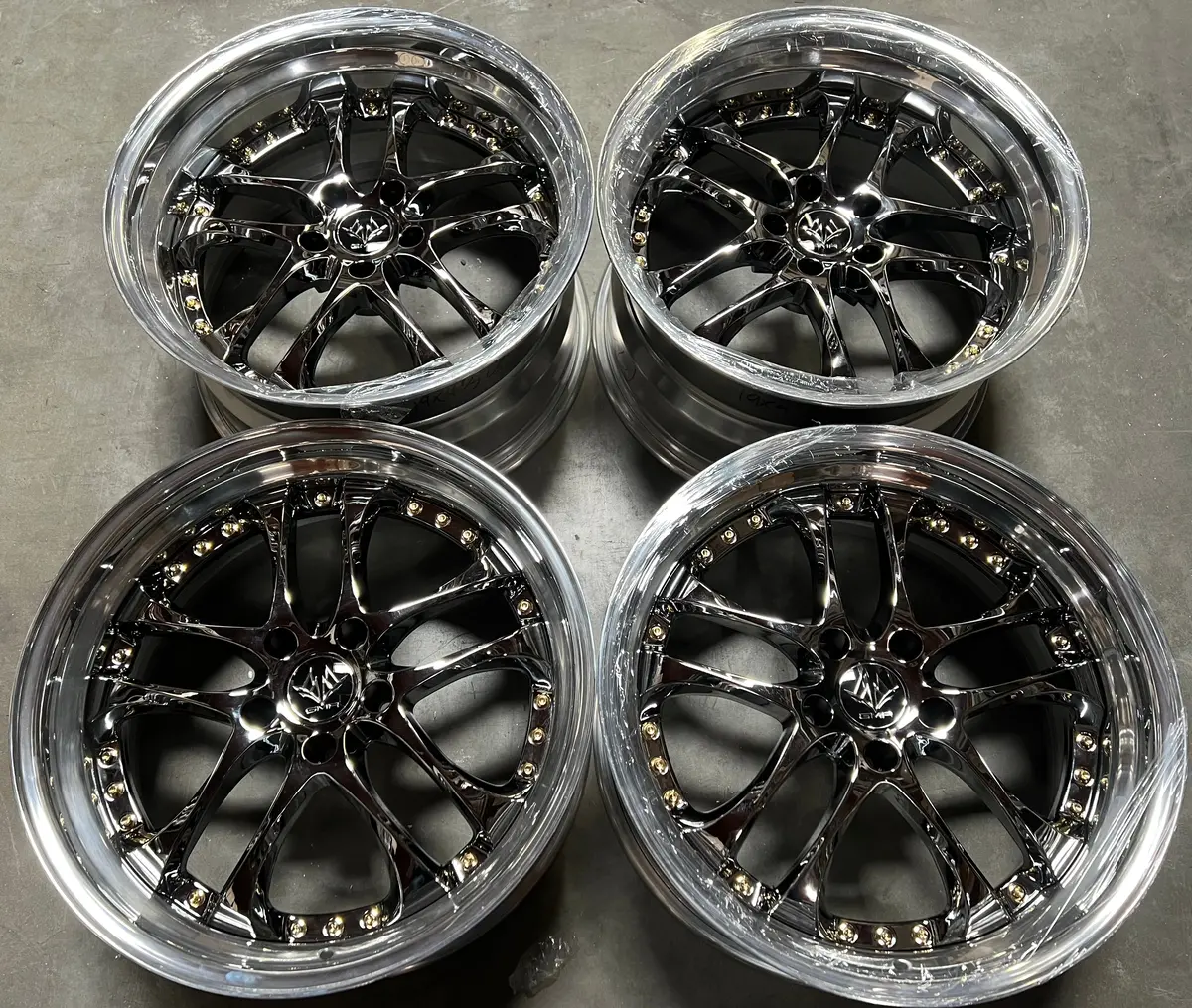 19-Inch GMR Caesar Forged Alloy Wheels – 5×114.3 Bolt Pattern with Step Lip Design
