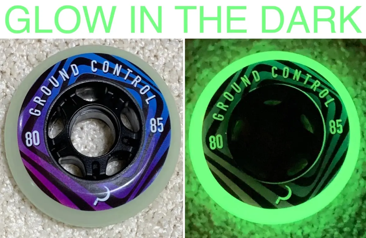 Ground Control 80Mm Glow In The Dark Wheel (4 Pack) 1