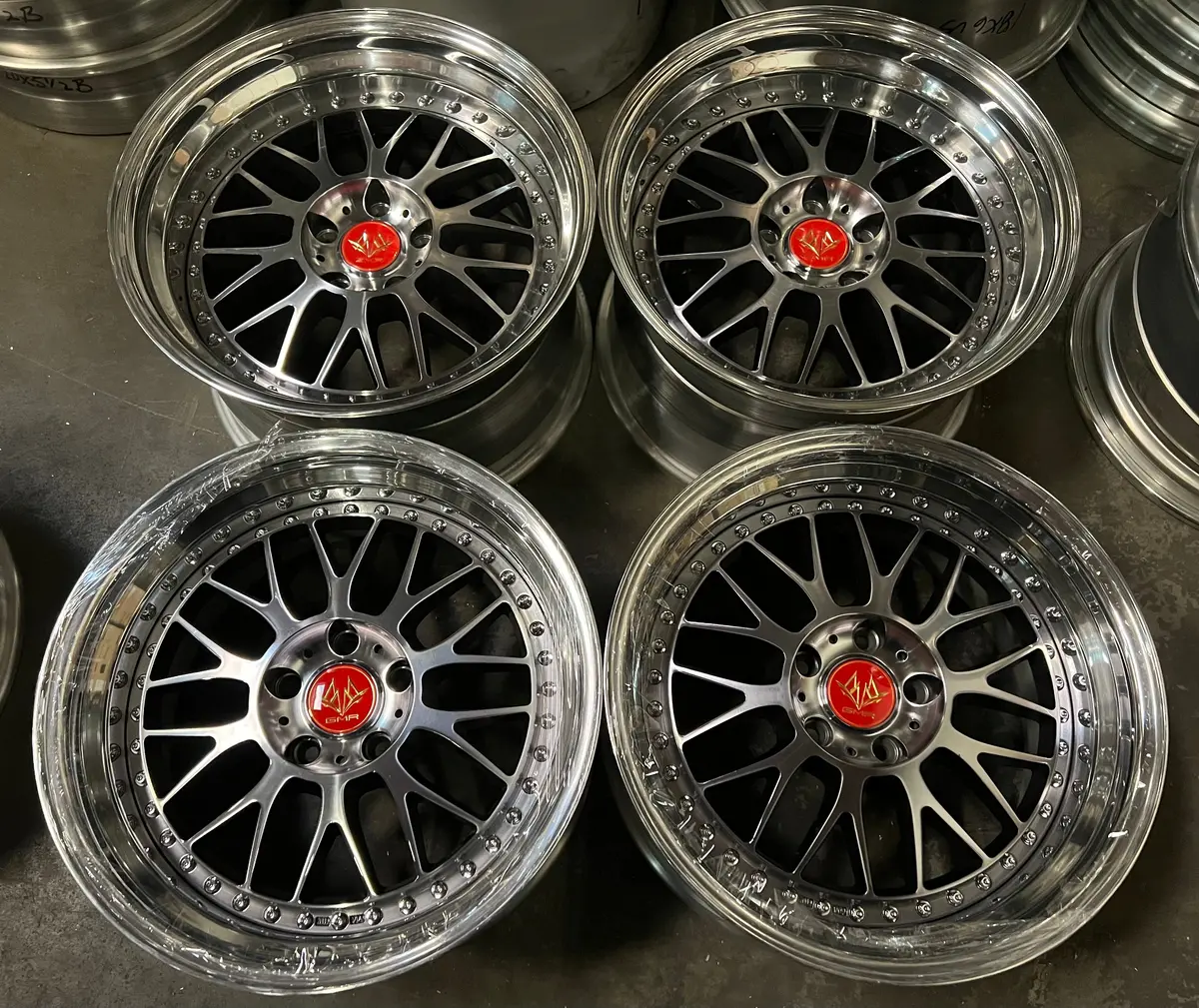 GMR Excalibur 18-Inch Alloy Wheels – 5x114.3 Bolt Pattern with DDT Finish