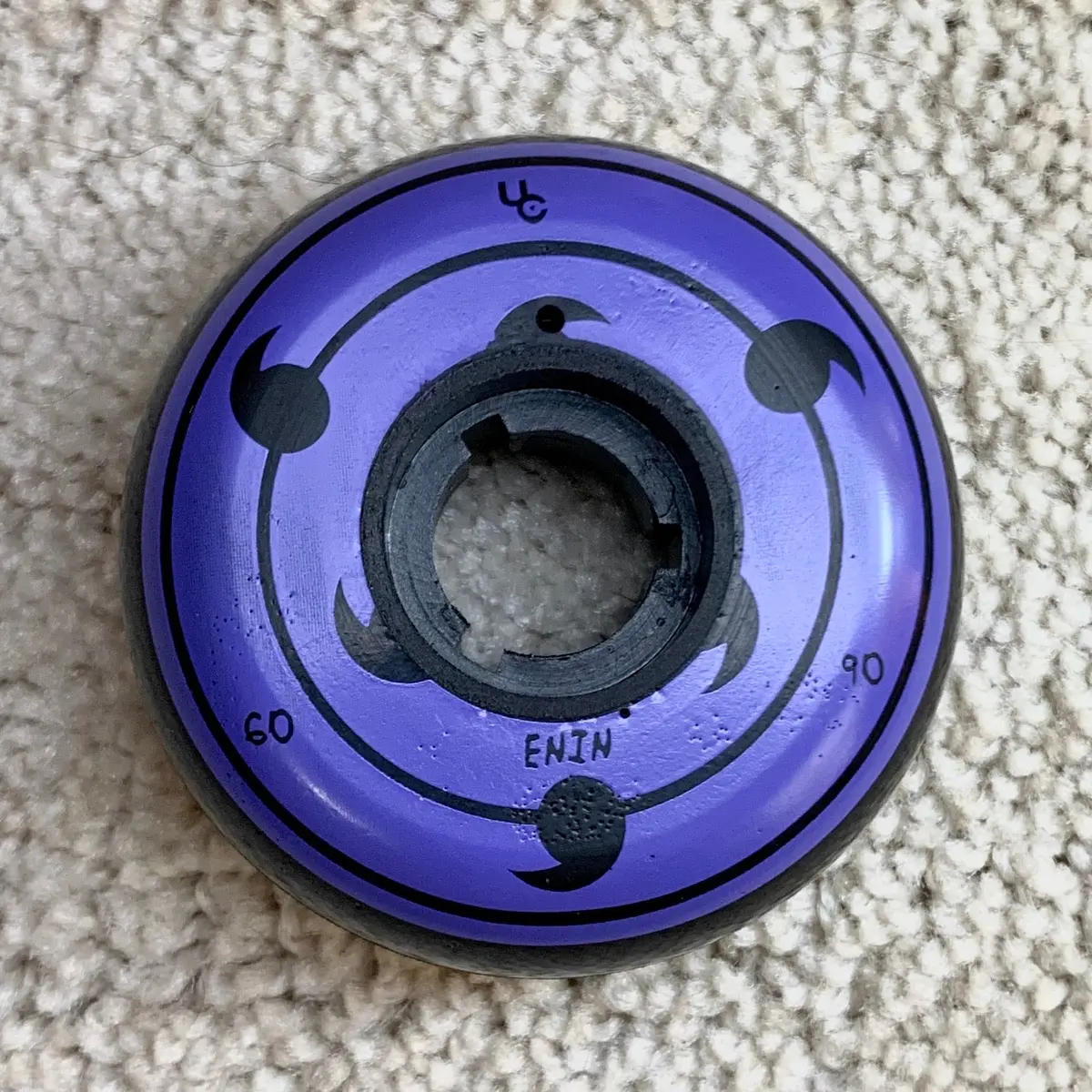 Undercover Enin Tv Series Wheel 60Mm 90A (Black Urethane W Purple Print) 2