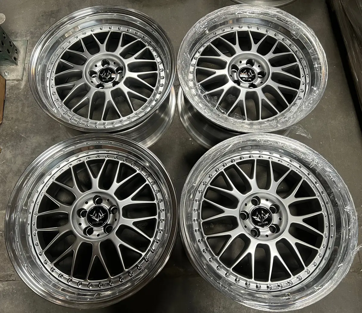 18-Inch GMR Excalibur Forged Alloy Wheel — 5x100 Bolt Pattern, Step Lip Design