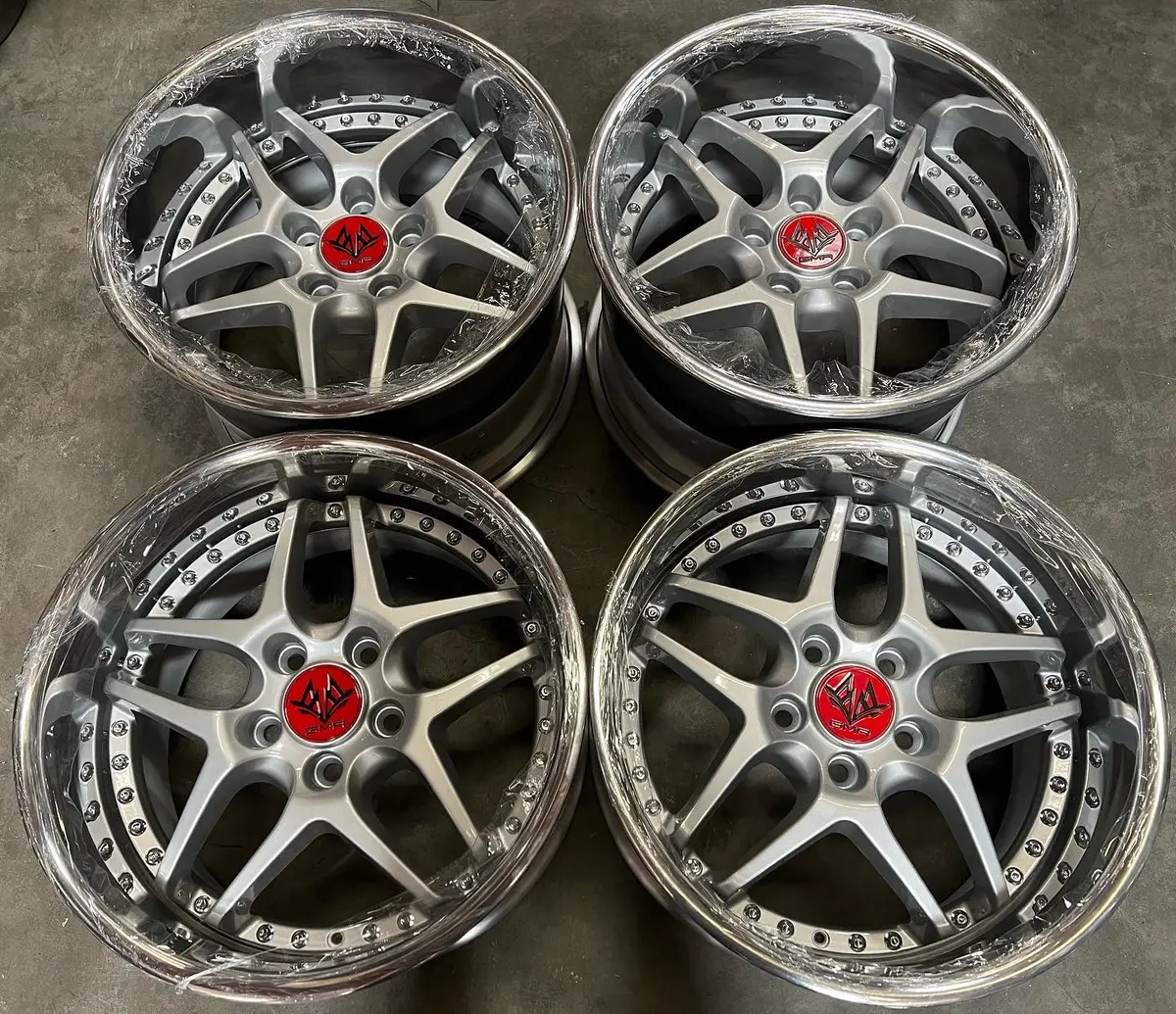 17-Inch GMR Evoke Alloy Wheels – 5x114.3 Bolt Pattern, Silver Finish