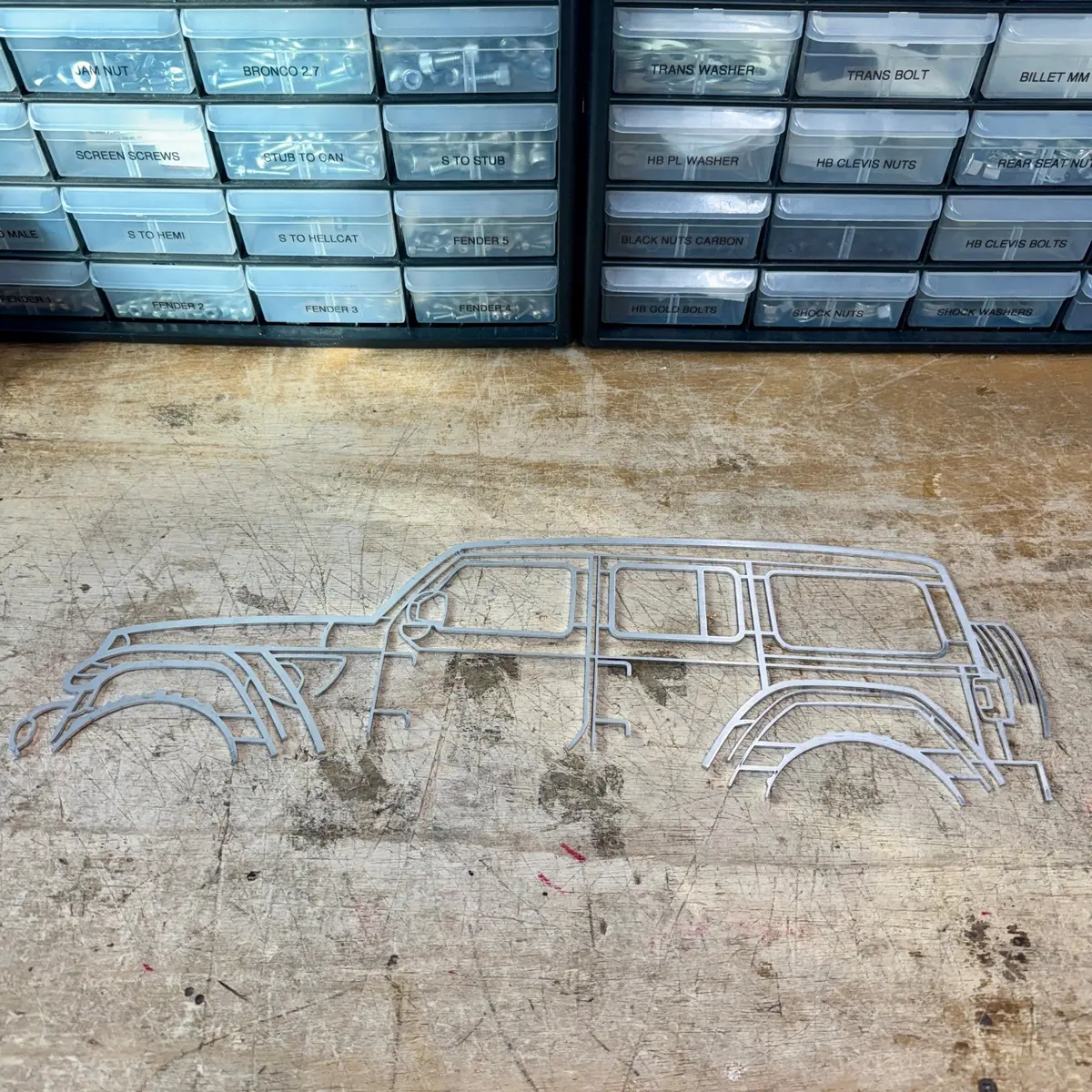 Jeep Aluminum Cut Out - Small 1