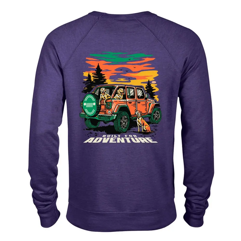 Jeep® Dogs - French Terry Crew Neck Sweatshirt - Reign 1