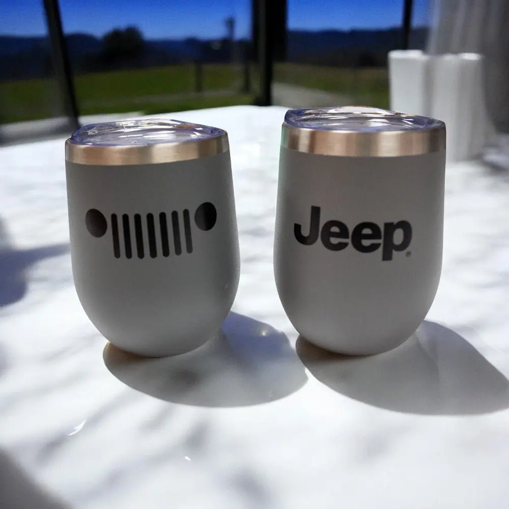 Jeep Insulated Wine Tumbler - Storm Grey Matte 1