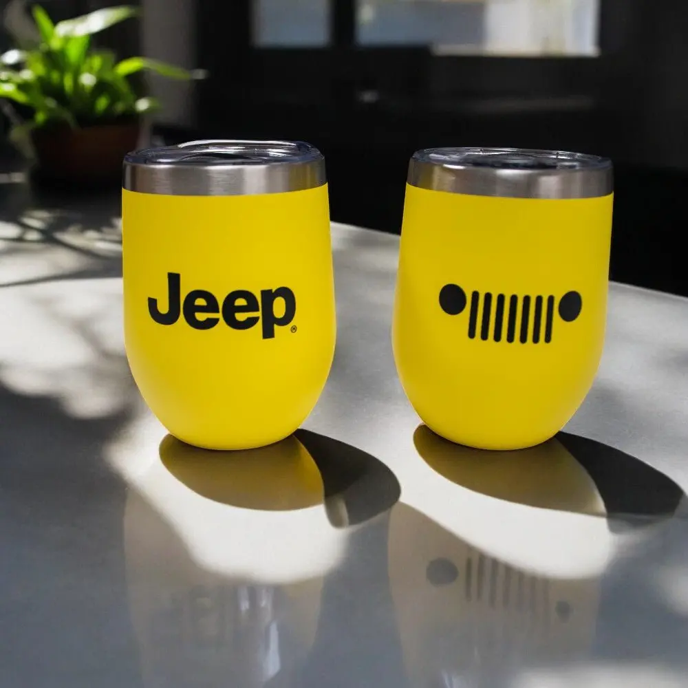 Jeep Insulated Wine Tumbler - Yellow Matte 1