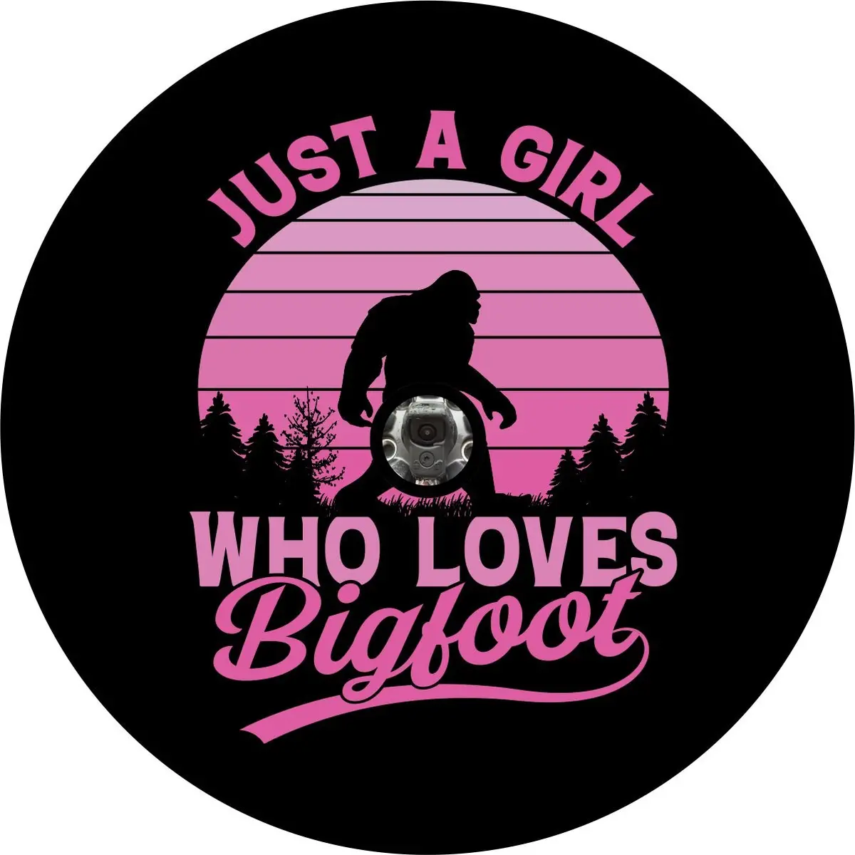 Just A Girl Who Loves Bigfoot Tire Covers For Rv, Jeep, Camper, & More 3