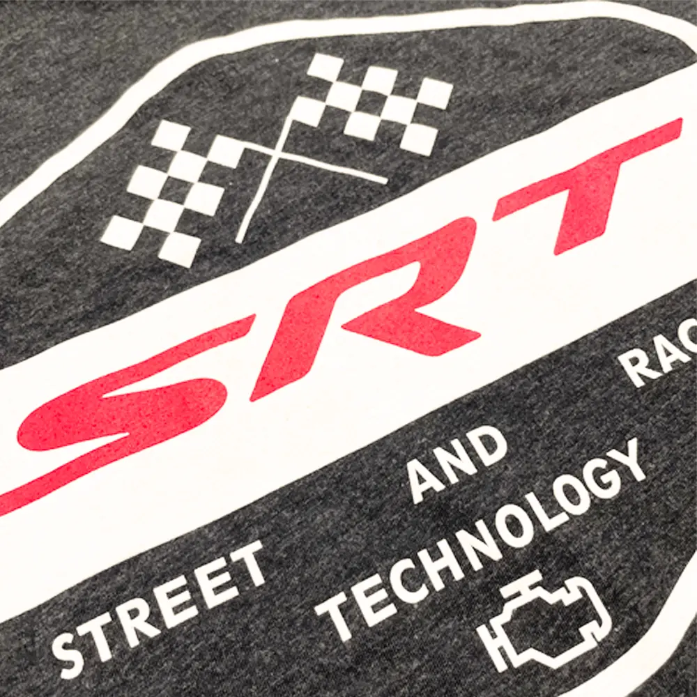 Ladies V-Neck - Dodge Srt Flags 3