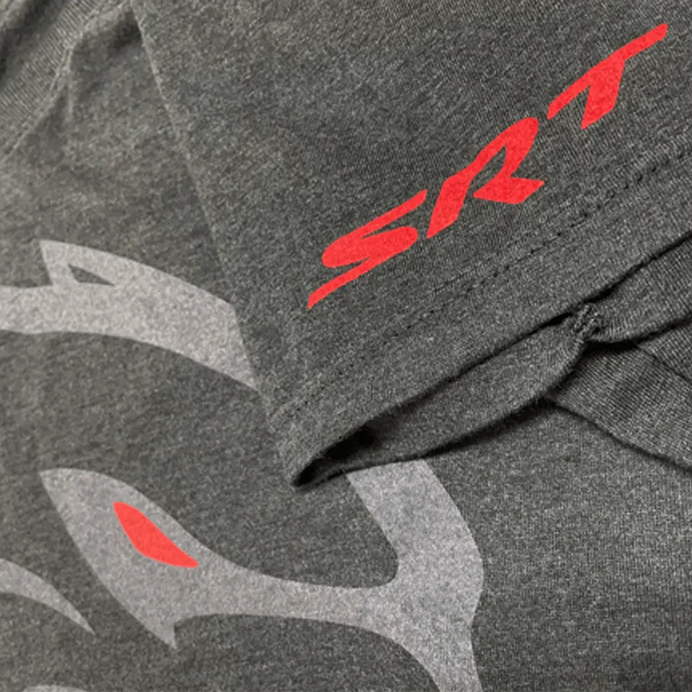 Ladies V-Neck Dodge Srt Hellcat Redeye - Heather Black 3