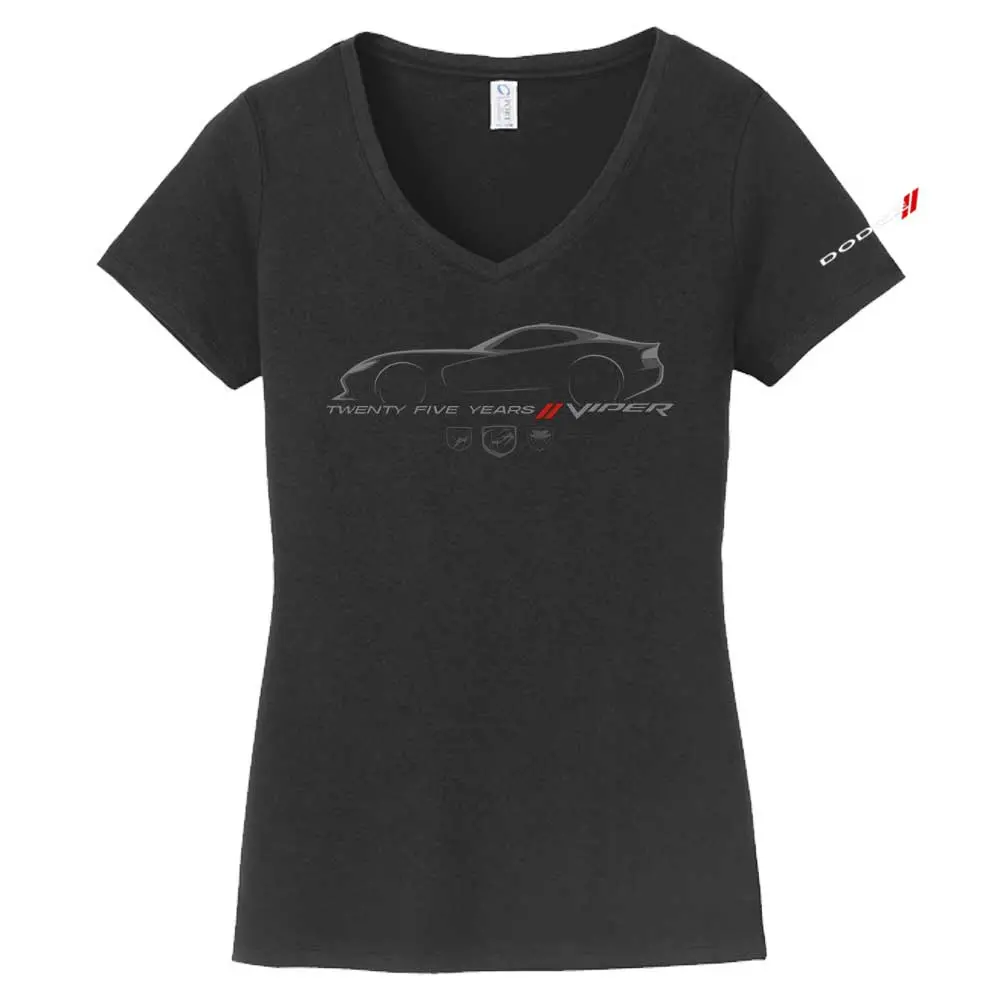 Ladies V-Neck - Dodge Viper 25 Years 1