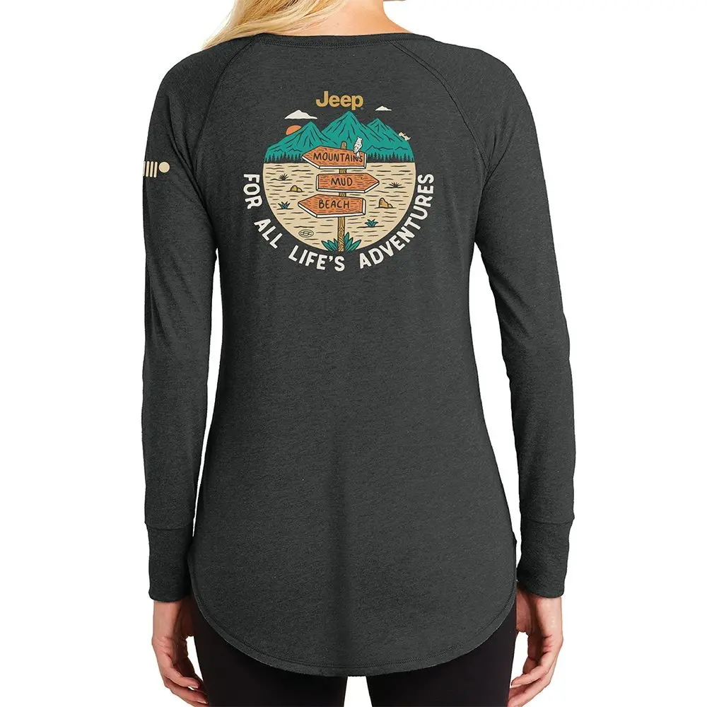 Ladies Long Sleeve Tunic T-Shirt  - Jeep® For All Life's Adventures 1