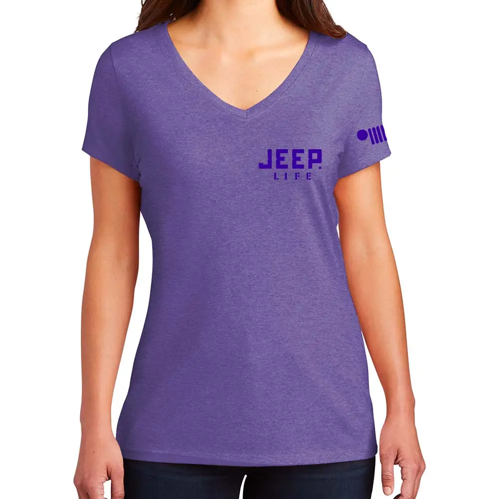Ladies V-Neck Jeep® Life Reign Tone Triblend-Final Sale 1