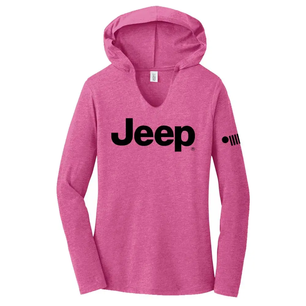 Ladies Triblend Hooded Pullover- Jeep® Text 1