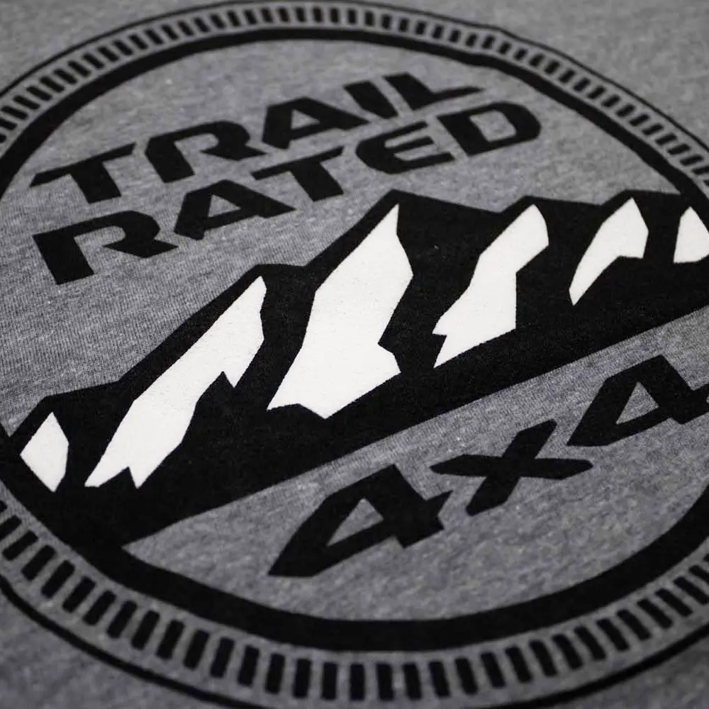 Ladies V-Neck - Jeep® Trail Rated - Heather Grey 2