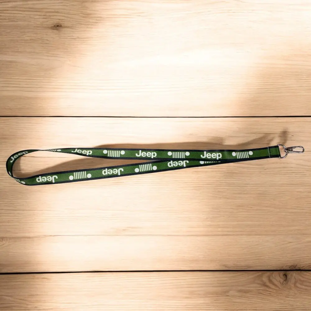 Lanyard - Jeep Green With Black Boarder 1
