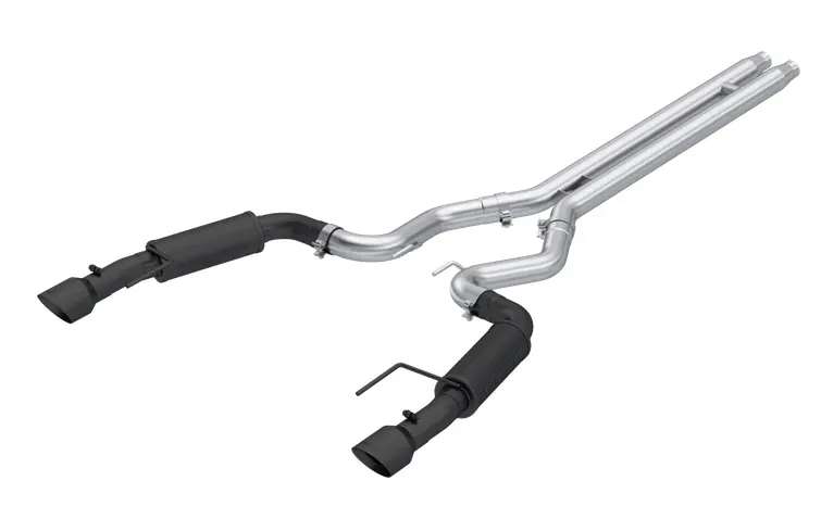 Mbrp Armor Blk Race Cat-Back Exhaust, Black Tips 2024 Mustang 5.0L 1