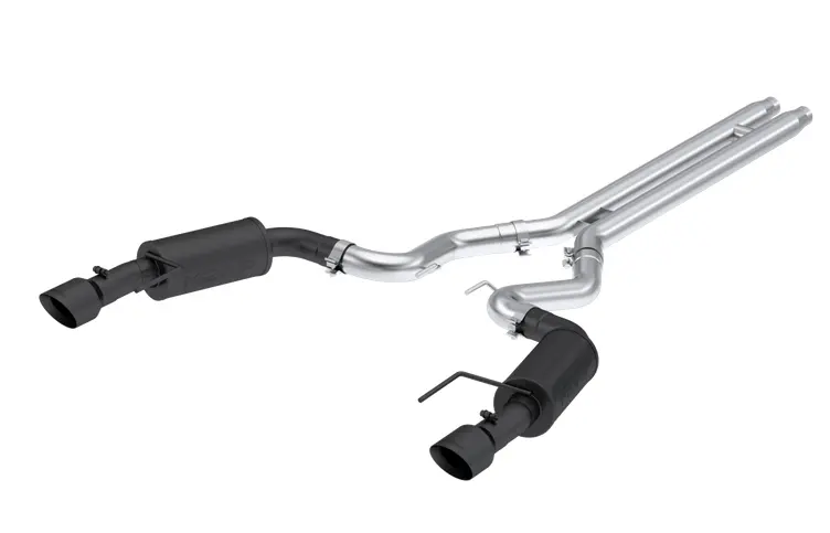 Mbrp Armor Blk Street Cat-Back Exhaust, Black Tips 2024 Mustang 5.0L 1