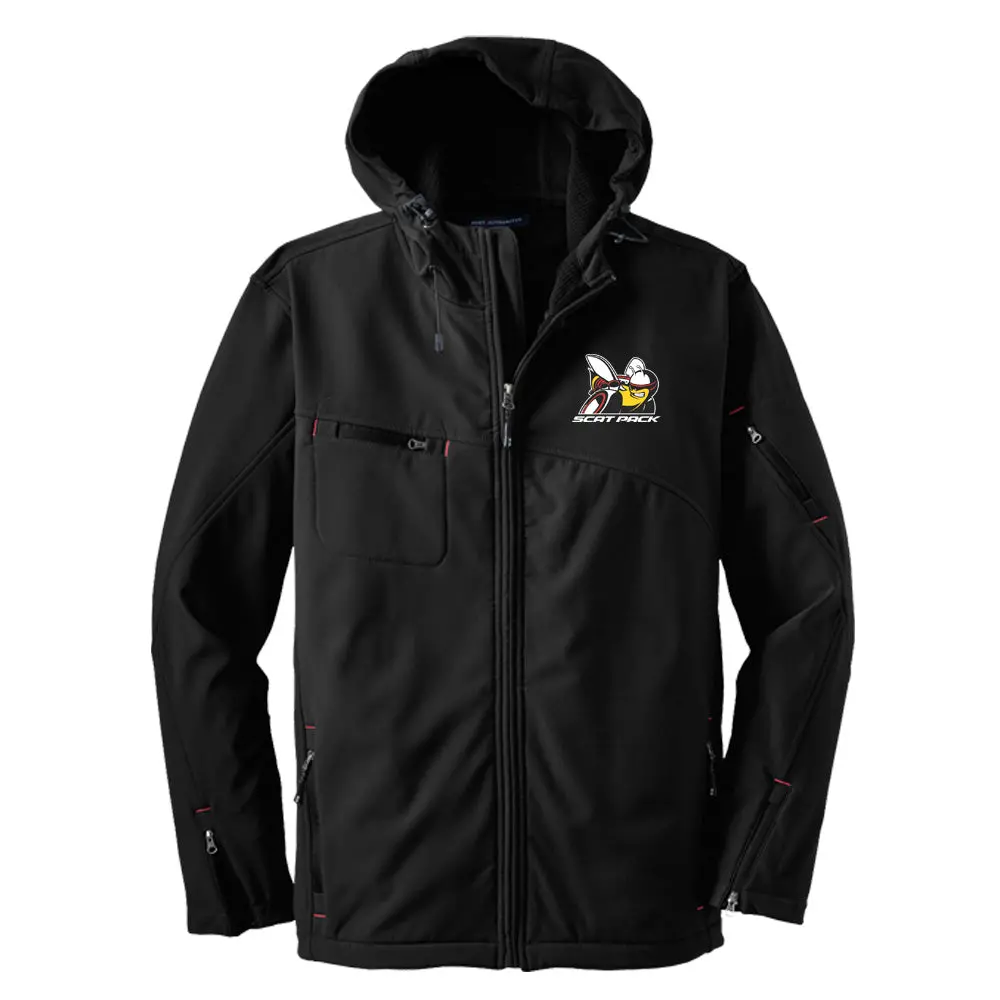 Mens Dodge® Scat Pack Hooded Softshell Jacket - Black 1