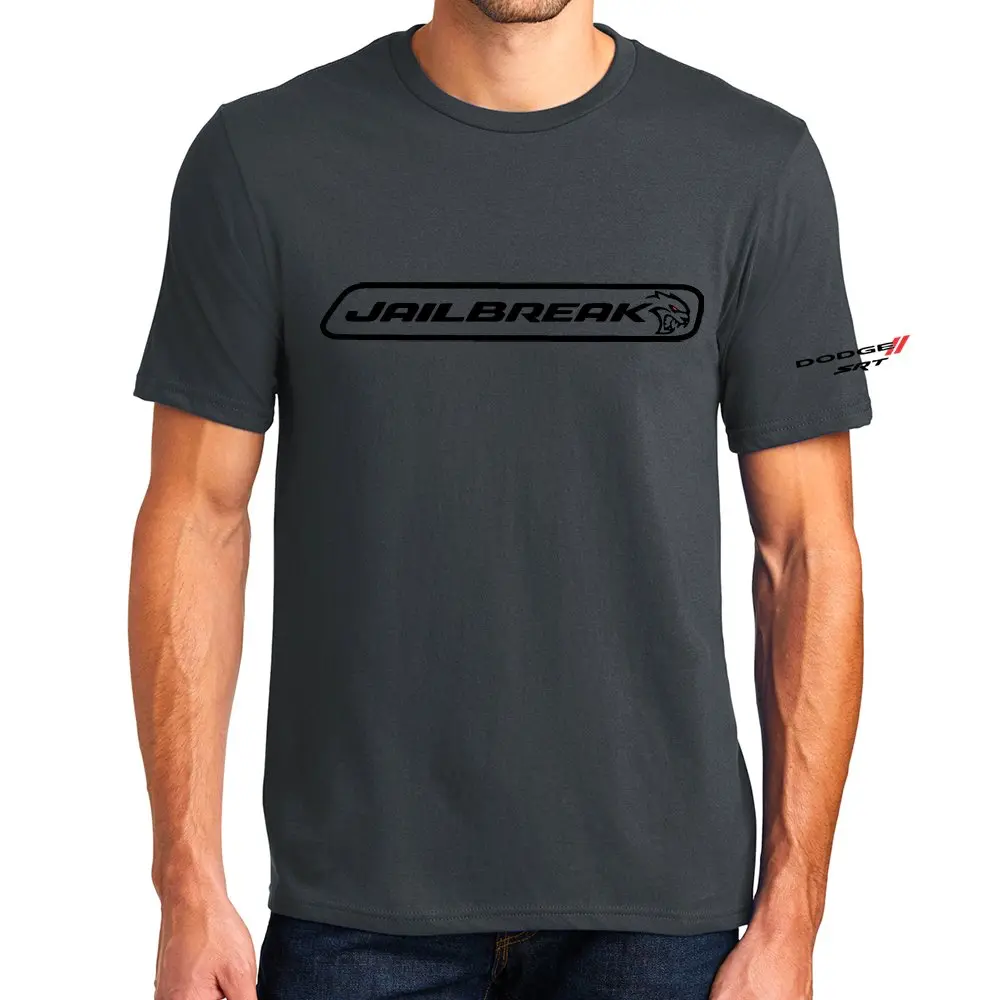 Mens T-Shirt Dodge Srt Hellcat Jailbreak - Charcoal - Final Sale 1