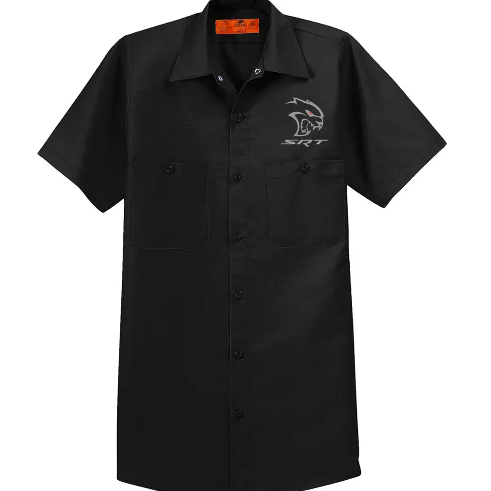 Mens Dodge Srt Hellcat Redeye Mechanic Shirt - Black 1