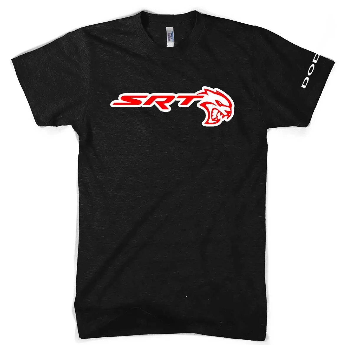 Mens T-Shirt Dodge Srt Hellcat (Heather Black) 1