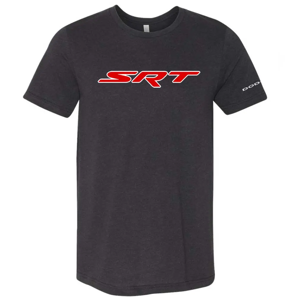 Mens T-Shirt Dodge Srt (Heather Black) 1