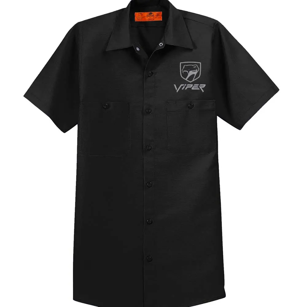 Mens Dodge Srt Viper Sneaky Pete Mechanic Shirt - Black 1