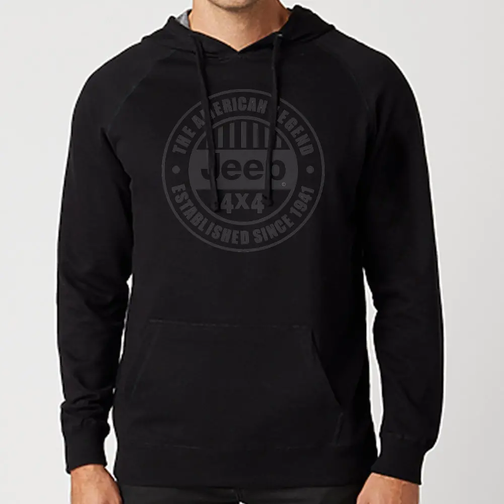 Mens Jeep® American Legend French Terry Hoodie - Black 1