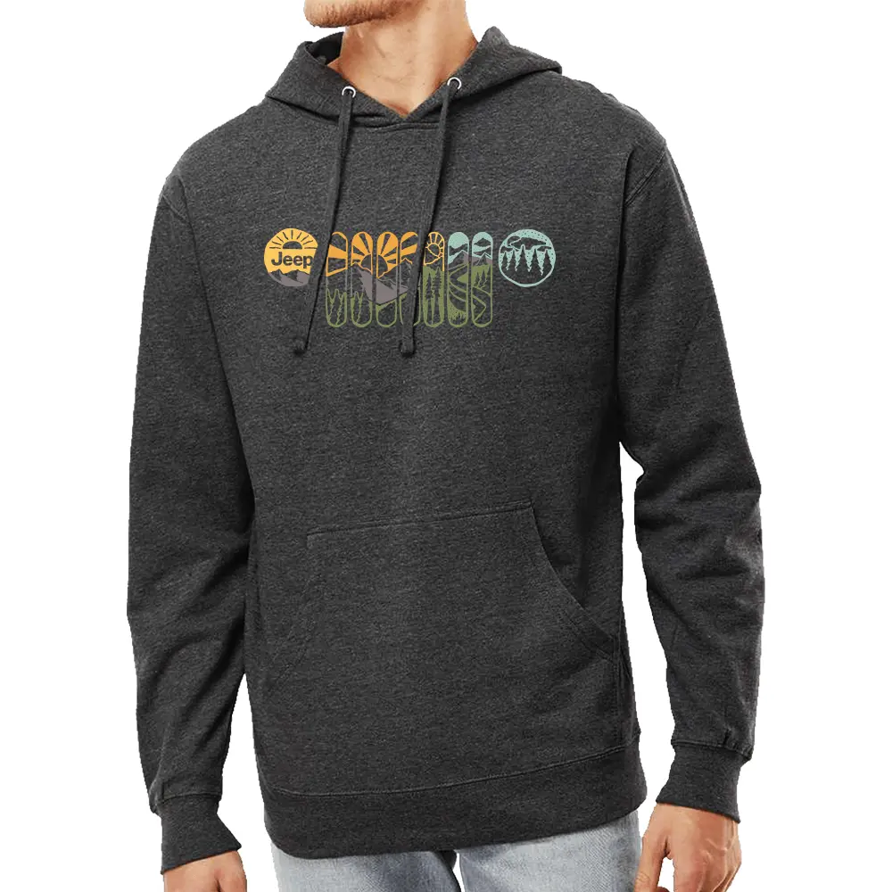 Mens Jeep® Atomic Grille Hoodie - Black 1