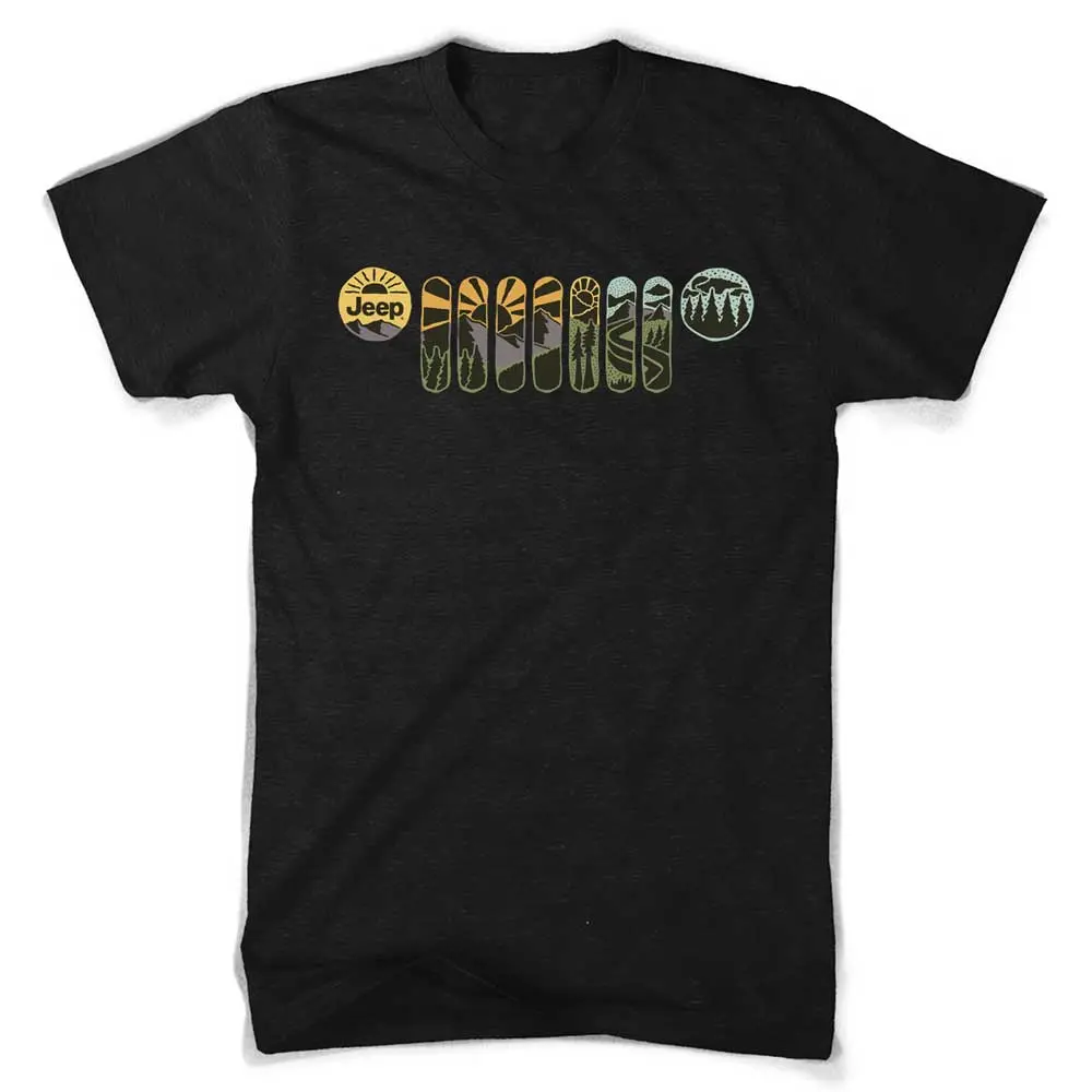 Mens T-Shirt Jeep® Atomic Grille - Black Tri-Blend 1