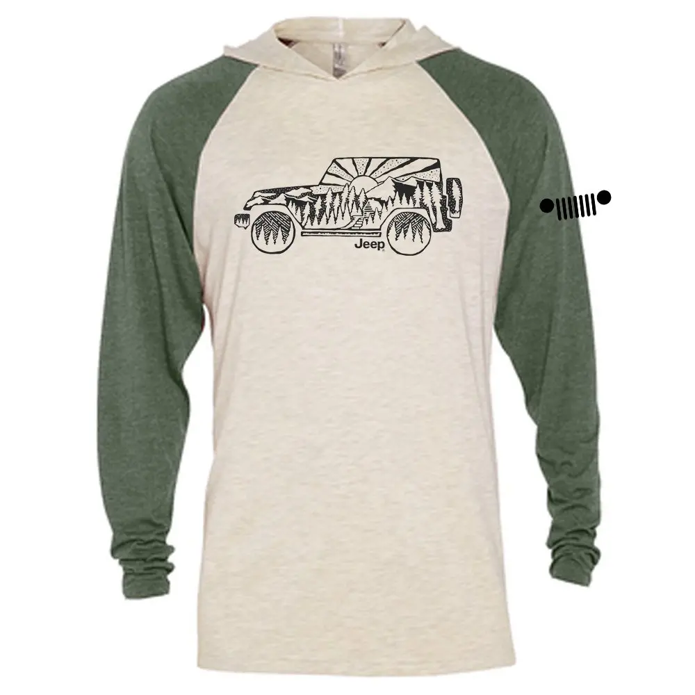 Mens Long Sleeve Hooded T-Shirt - Jeep® Atomic Side 1